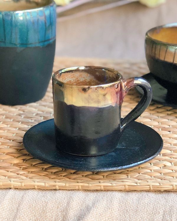 Abstract Noir Coffee/Espresso Cup