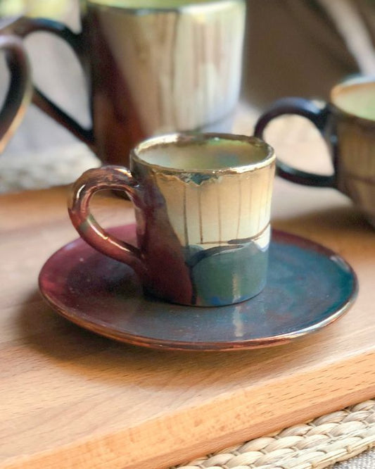 Abstract Blonde Coffee/Espresso Cup