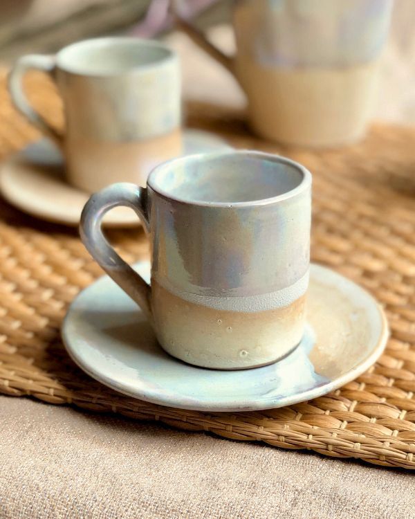 Pearl Oyster Coffee/Espresso Cup