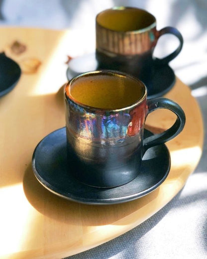 Abstract Noir Coffee/Espresso Cup