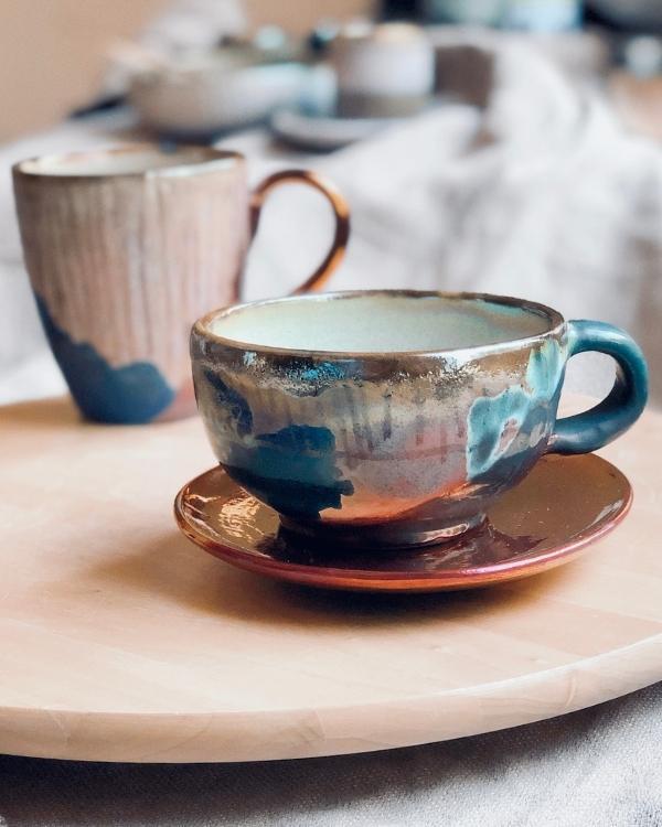 The Abstract Cappuccino Cup
