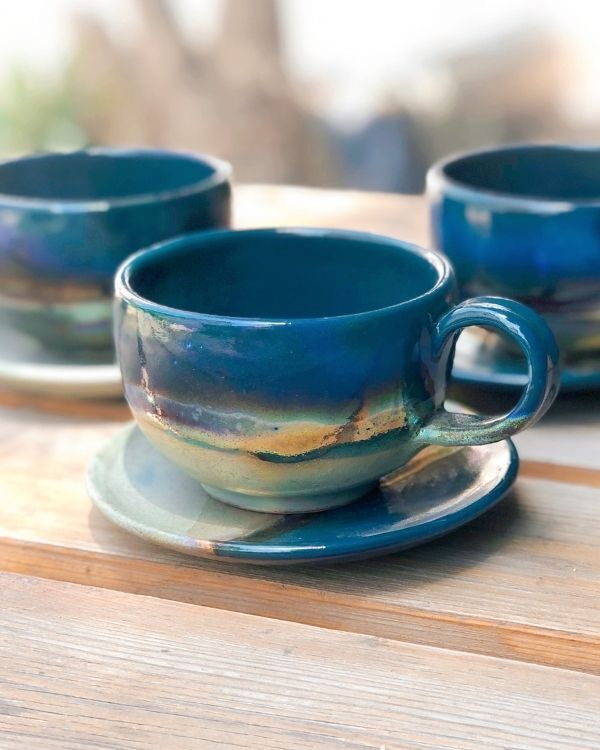 The Peacock Cappuccino Cup
