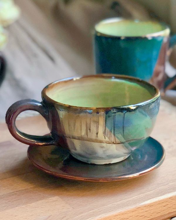 The Abstract Cappuccino Cup