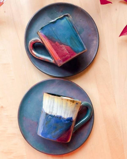 Abstract Blonde Coffee/Espresso Cup