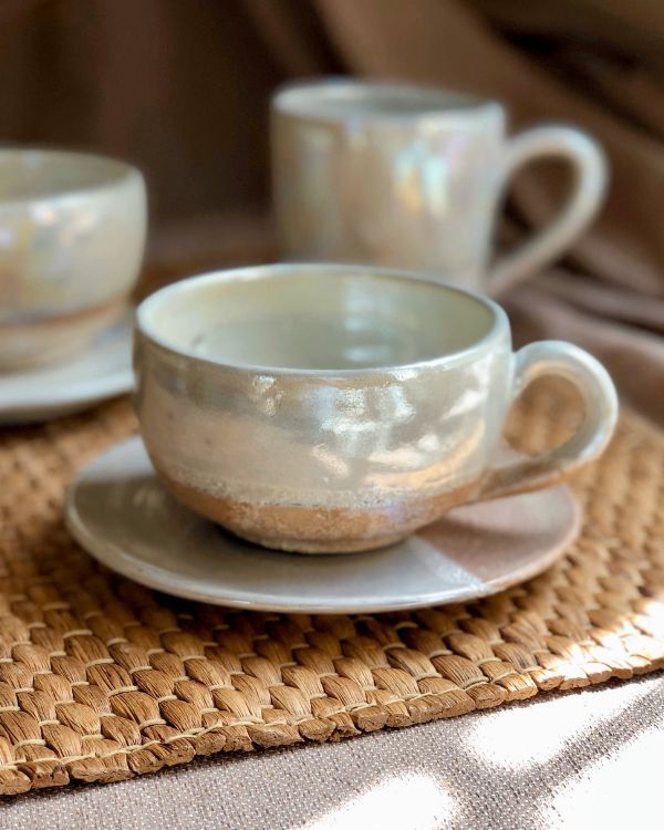 Pearl Oyster Cappuccino Cup