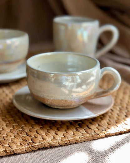 Pearl Oyster Cappuccino Cup