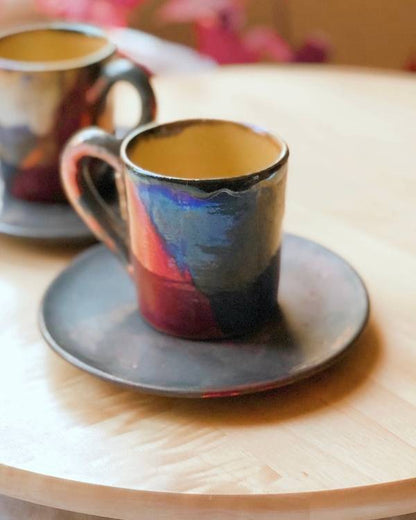 Abstract Blonde Coffee/Espresso Cup