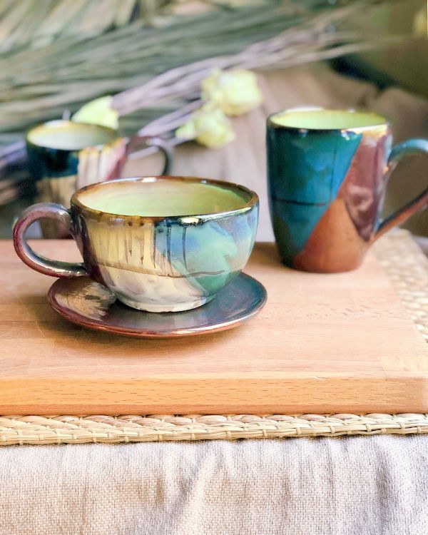 The Abstract Cappuccino Cup