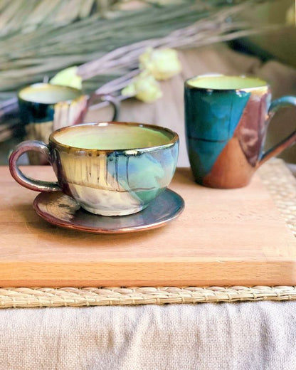 The Abstract Cappuccino Cup