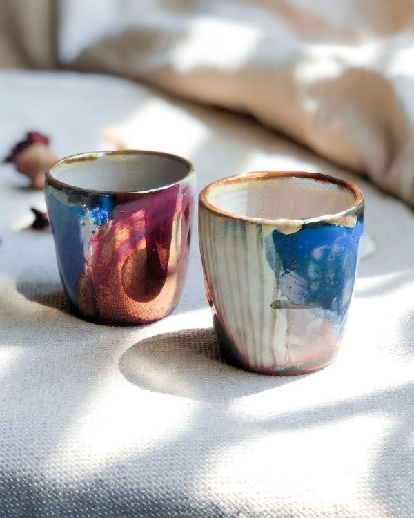 Abstract Blonde Espresso Cup