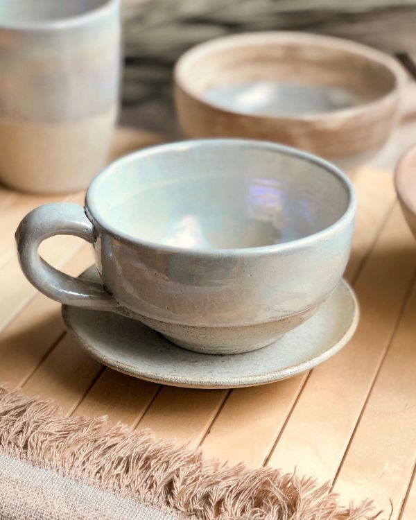 Pearl Oyster Cappuccino Cup