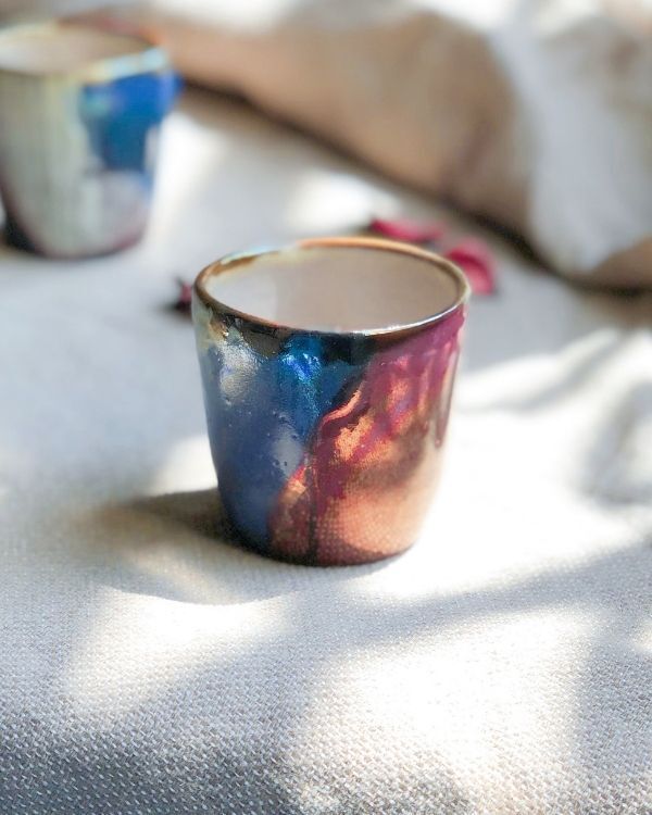 Abstract Blonde Espresso Cup