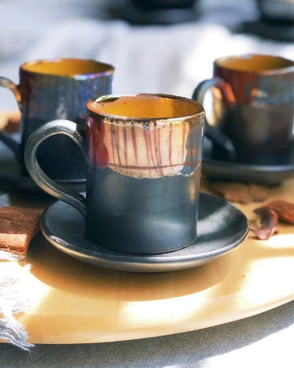 Abstract Noir Coffee/Espresso Cup