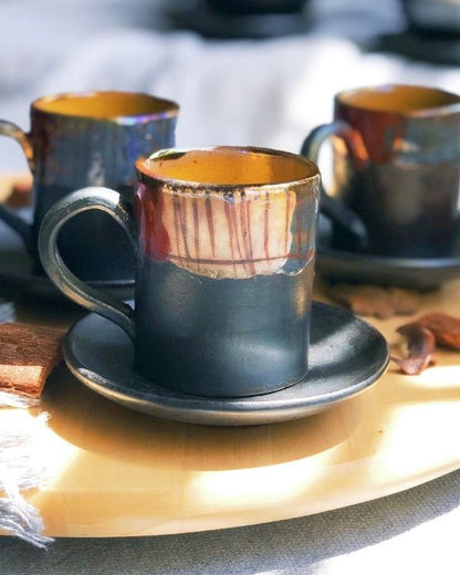 Abstract Noir Coffee/Espresso Cup