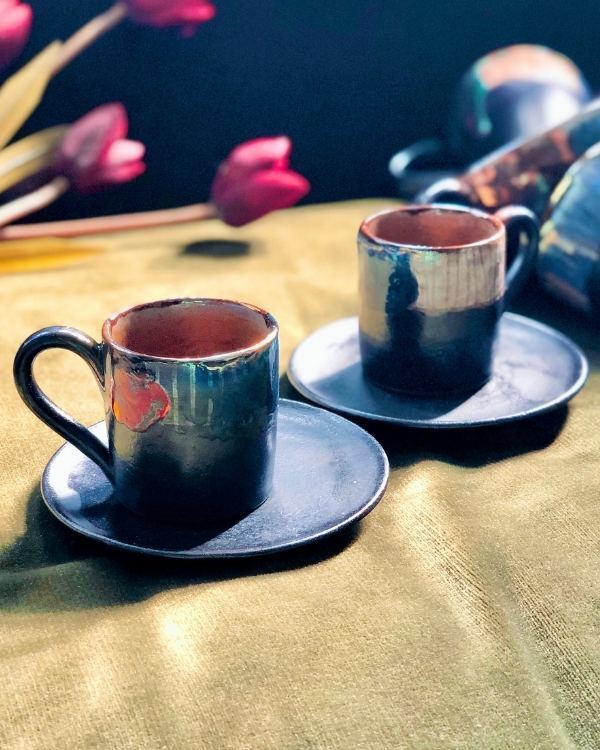 Abstract Noir Coffee/Espresso Cup