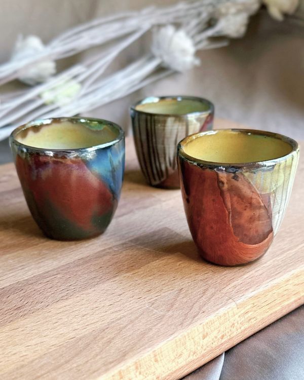 Abstract Blonde Espresso Cup