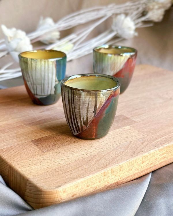 Abstract Blonde Espresso Cup