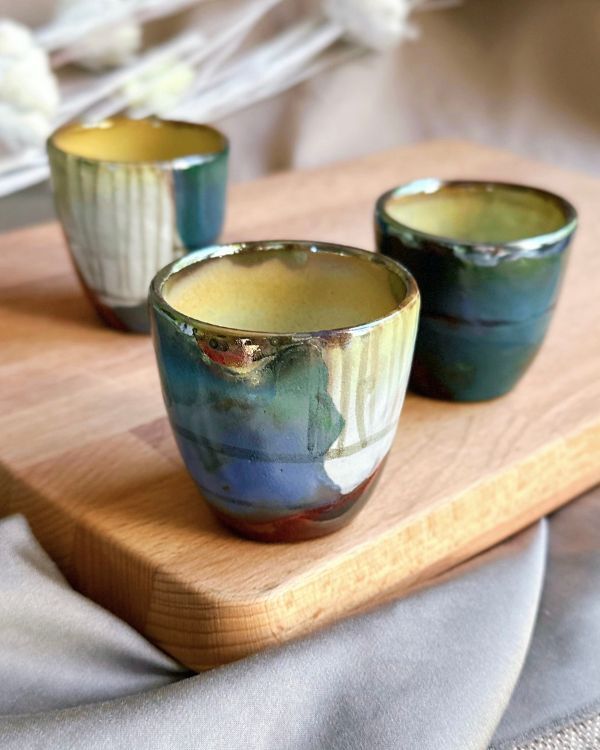 Abstract Blonde Espresso Cup