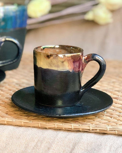 Abstract Noir Coffee/Espresso Cup