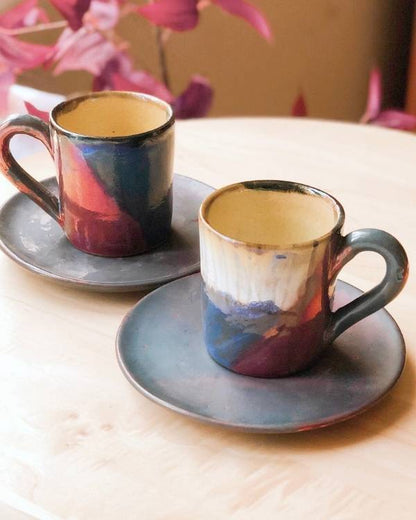 Abstract Blonde Coffee/Espresso Cup