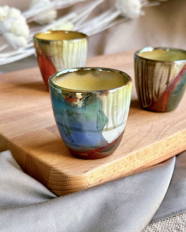 Abstract Blonde Espresso Cup