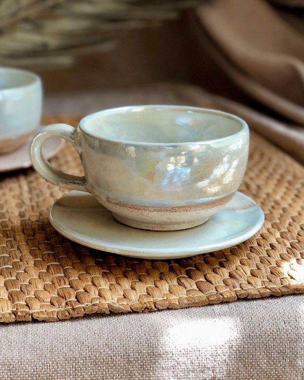 Pearl Oyster Cappuccino Cup