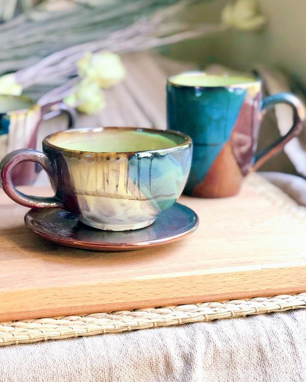 The Abstract Cappuccino Cup