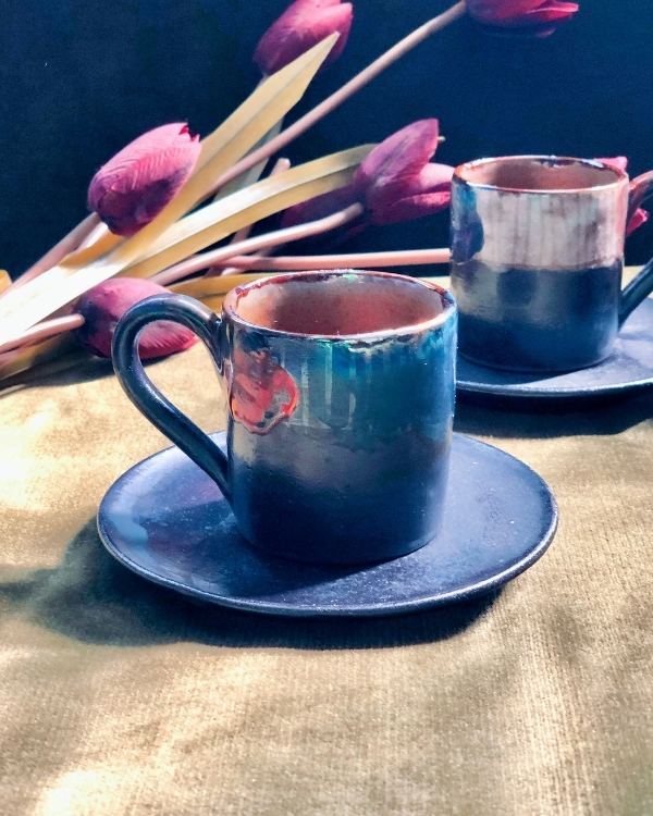 Abstract Noir Coffee/Espresso Cup