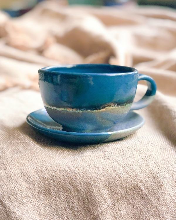 The Peacock Cappuccino Cup