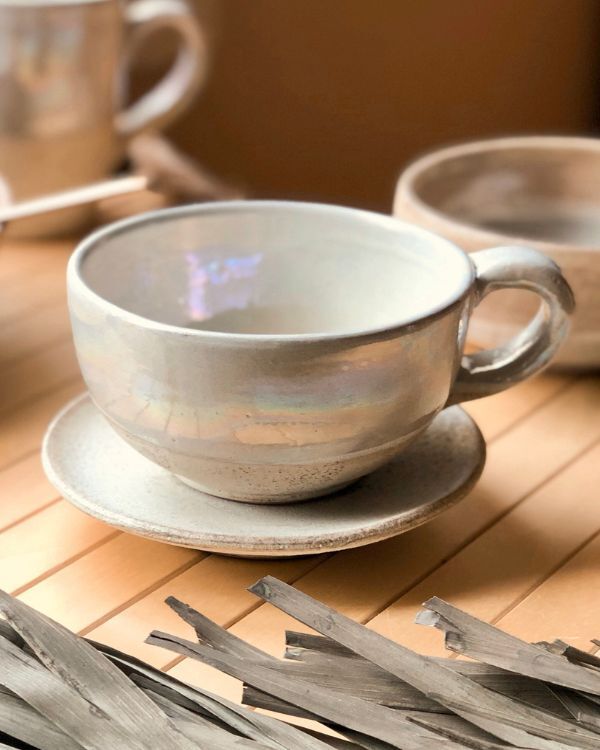 Pearl Oyster Cappuccino Cup
