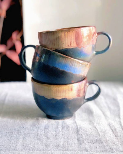 Abstract Noir Cappuccino Cup
