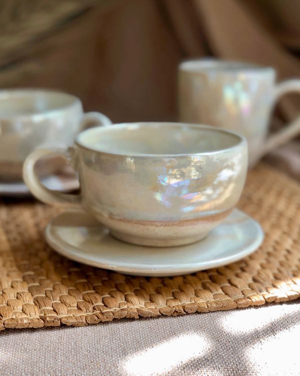 Pearl Oyster Cappuccino Cup